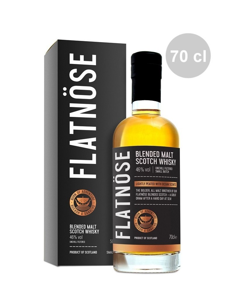 Whisky FLATNOSE Blended Malt 46° et son étui