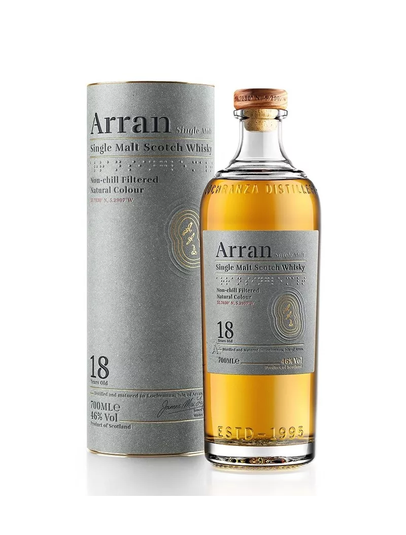 Whisky ARRAN 18 ans 46% - Édition limitée 70 CL