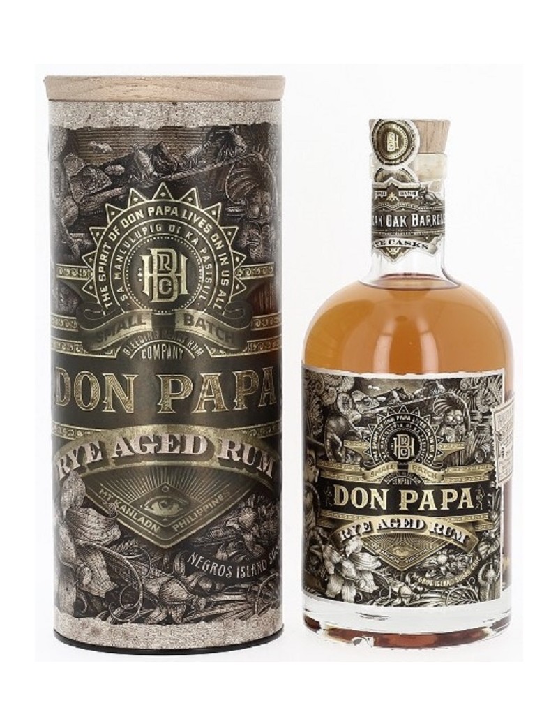 Don Papa Rye Cask 45° et son étui - Rhum vieux des Philippines