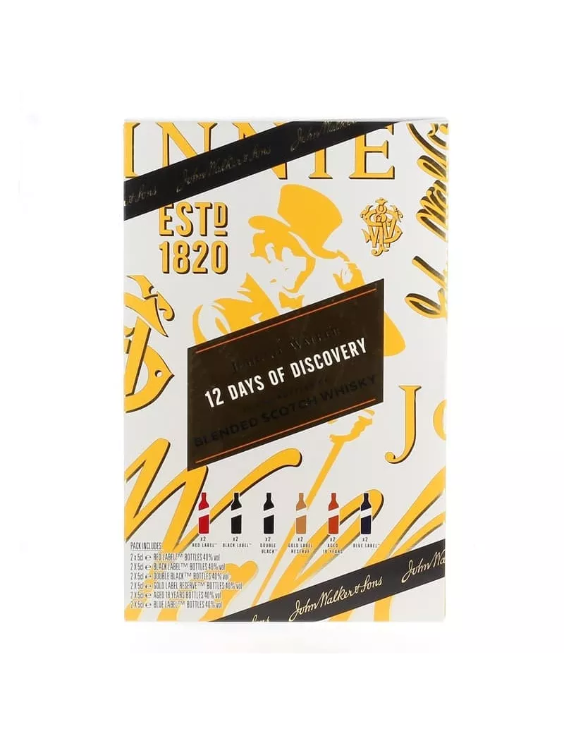 OHNNIE WALKER - Coffret calendrier collection - 12 jours- 12x5 cl OHNNIE WALKER - Coffret calendrier collection - 12 jours- 12x5 cl
