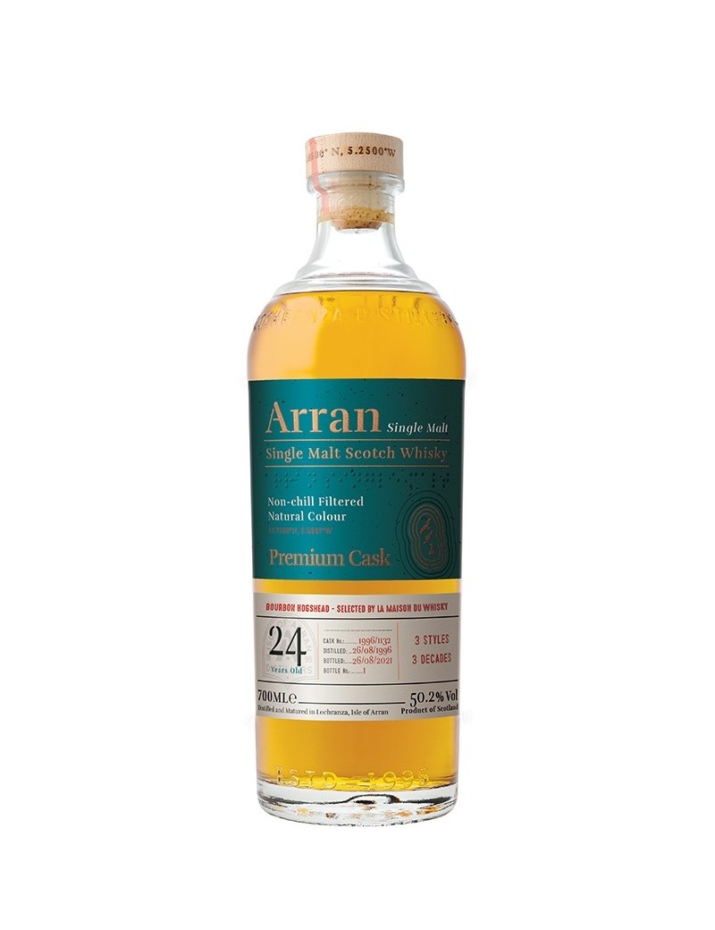 ARRAN 24 ans 1996 Bourbon Hogshead Single Cask Conquête 50,2%