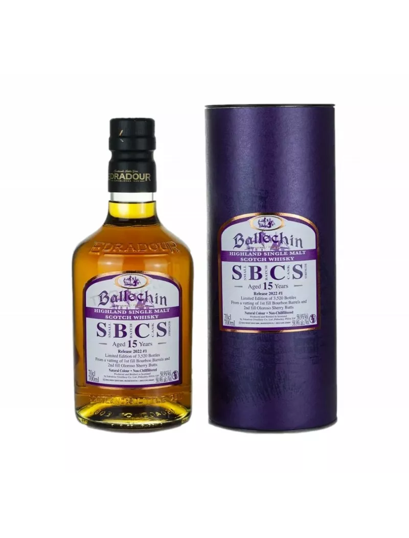 Ballechin 15 ans Cask Strengh 58,90%