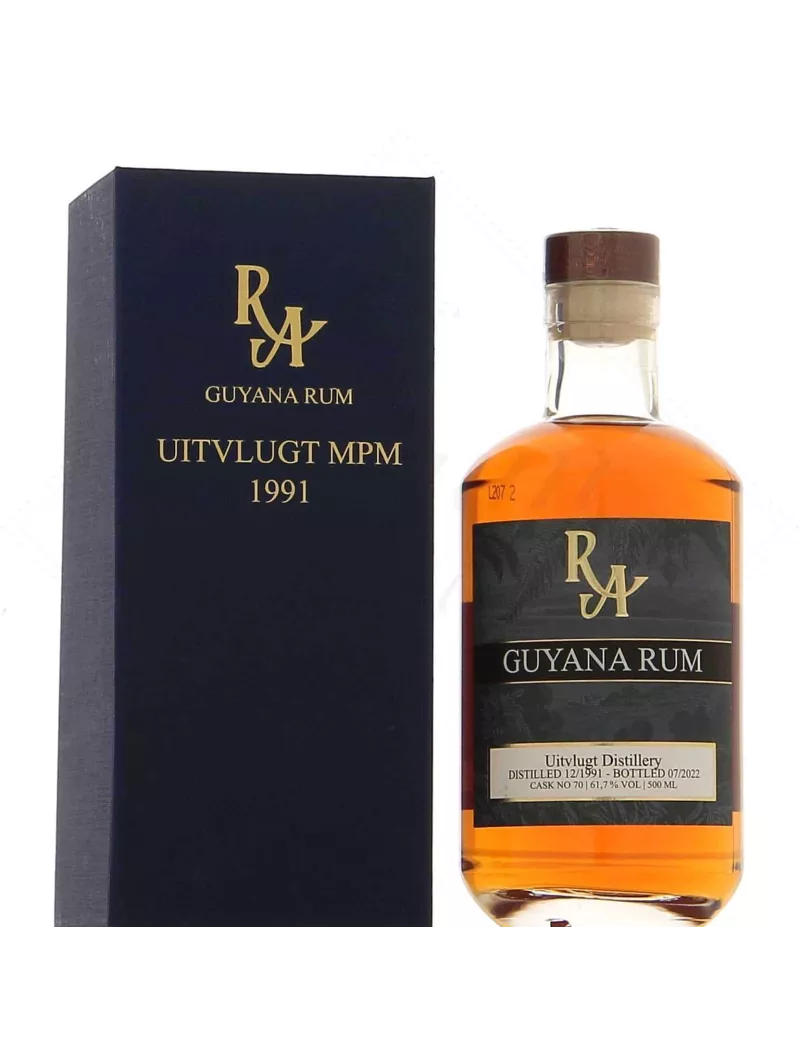 Rum Artesanal Guyana Uitvlugt 1991 30 years 61,7%