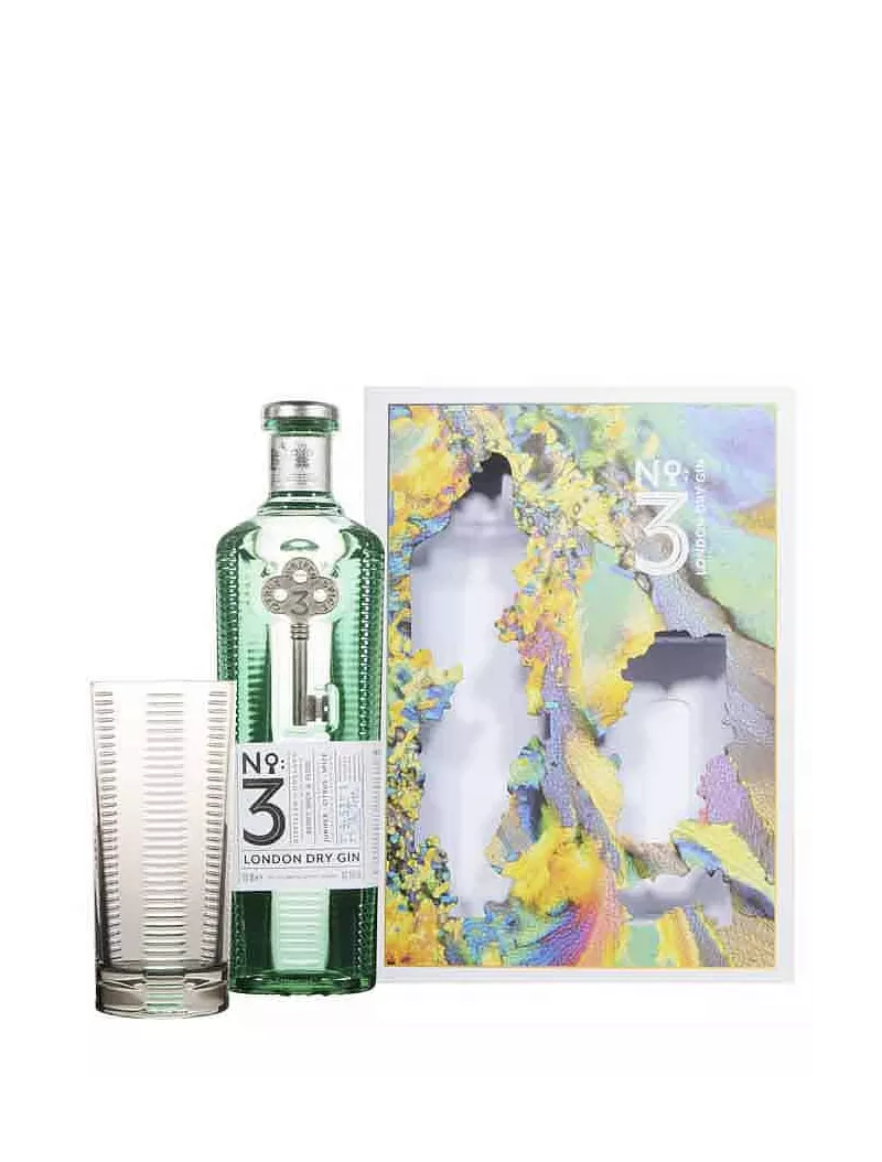 NO.3 London Dry Gin - 1 glass box  46%