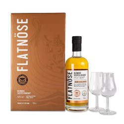 FLATNÖSE Blended Whisky - 2 glasses box 43%