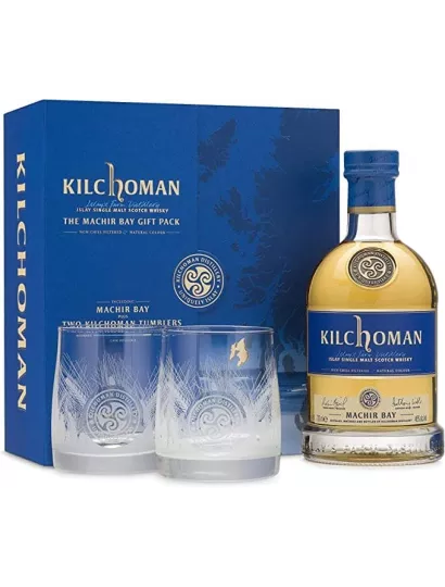 KILCHOMAN MACHIR Bay 46% 70 cl  + 2 verres inclus