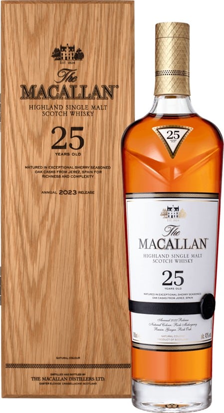 【新品未開封】The Macallan 25 Years sherry oak Macallan 25yo Sherry Oak Single Malt 43% 0,7l Speyside