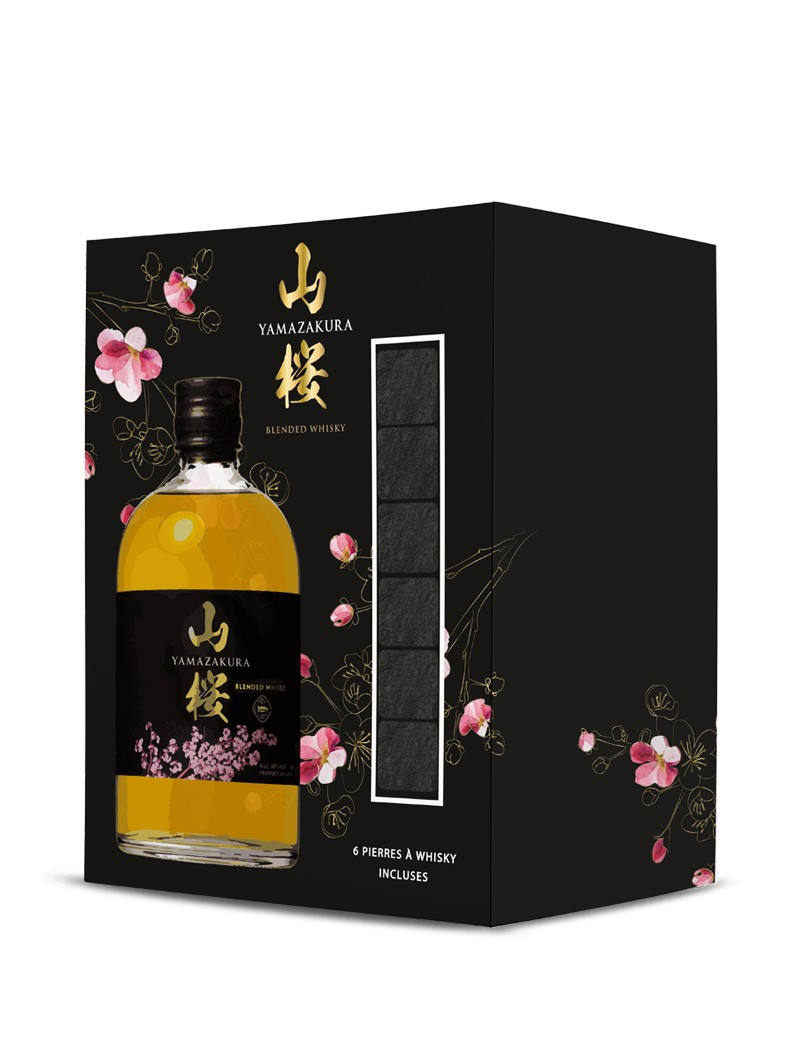 Coffret YAMAZAKURA Blended + 6 Pierres à Whisky