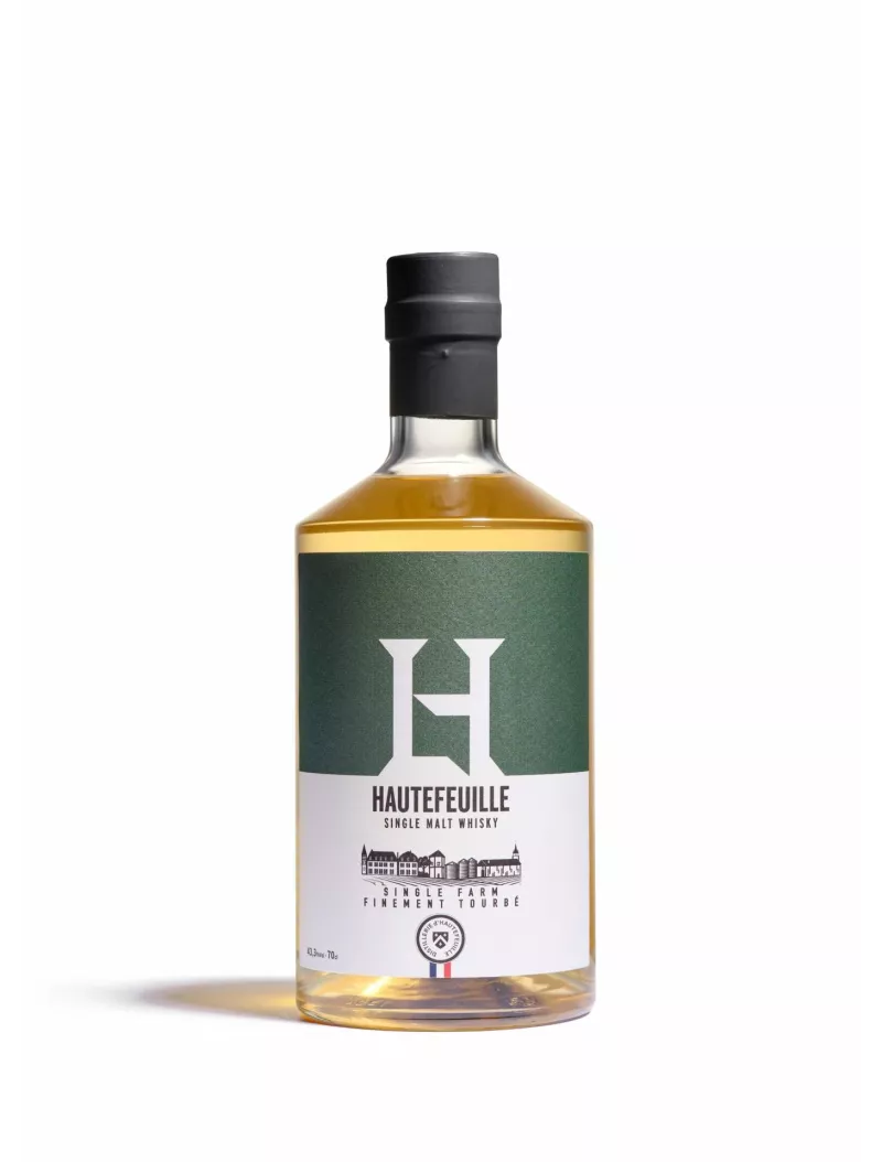 HAUTEFEUILLE Single Farm Finement Tourbé 43.3% - French Whisky