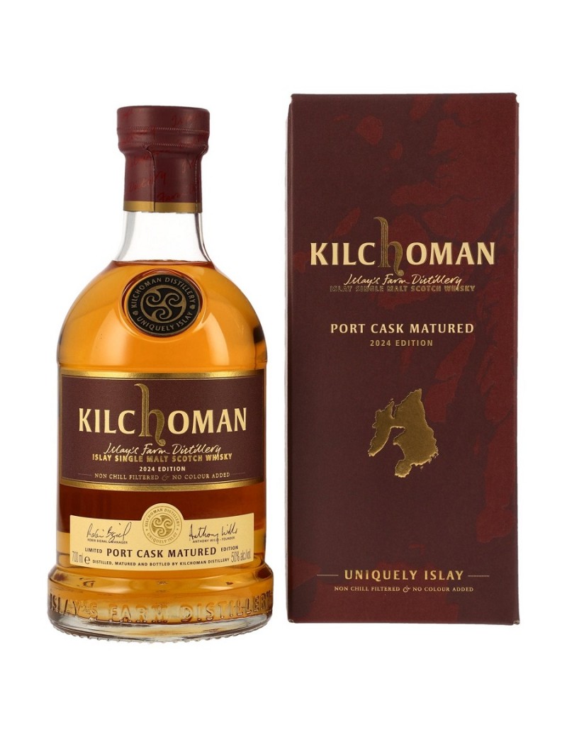 KILCHOMAN Ruby Port Cask Matured Edition 2024 50% with its case