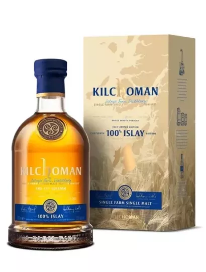 KILCHOMAN 100% Islay The 13th Edition 50%, avec son étui.