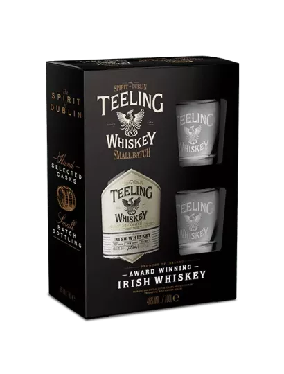 Whisky TEELING Small Batch - Gift Box 2 Glasses 46% - MonWhisky