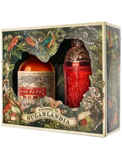 DON PAPA 7 Year Old Rum Gift Set + Shaker 40% | MonWhisky.fr
