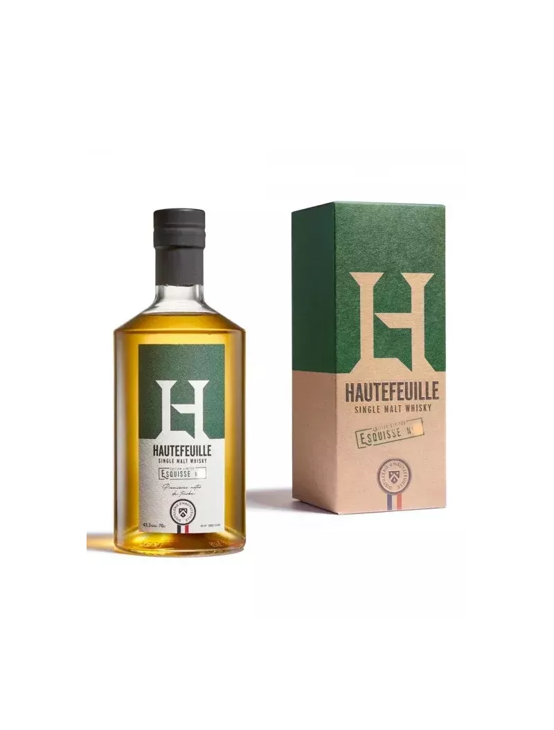 HAUTEFEUILLE Single Farm Finement Tourbé 43.3% - French Whisky HAUTEFEUILLE Single Farm Finement Tourbé 43.3% - French Whisky