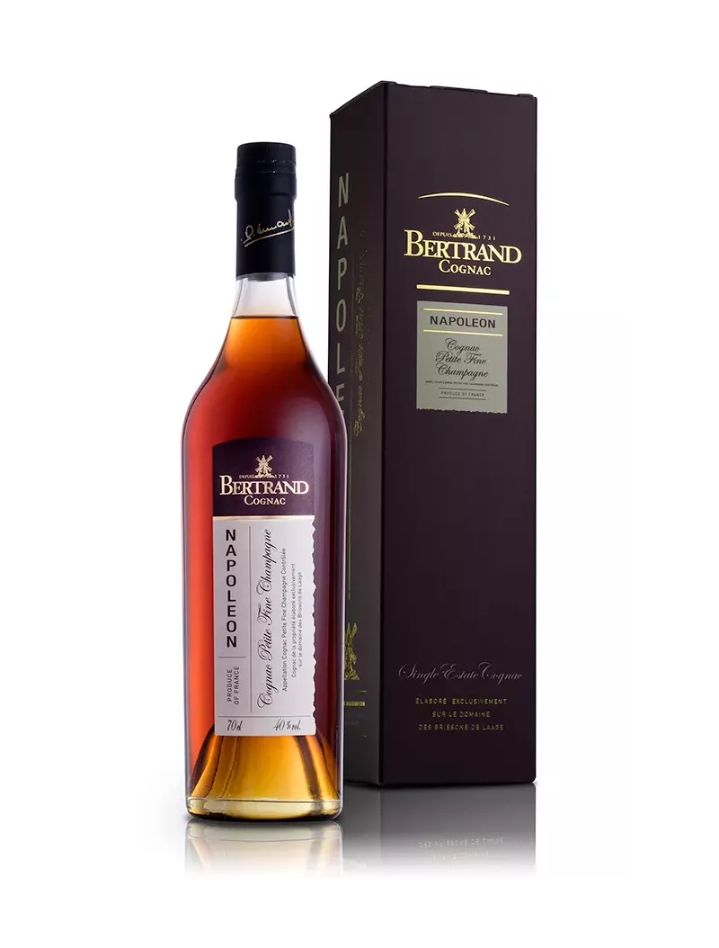 Cognac Bertrand Napoléon 20 ans d'âge 40% avec étui