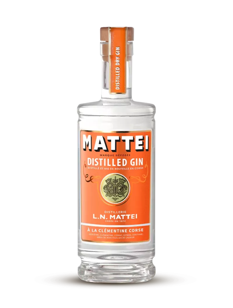 Distilled Dry Gin Clémentine 40% - MATTEI Distilled Dry Gin Clémentine 40% - MATTEI