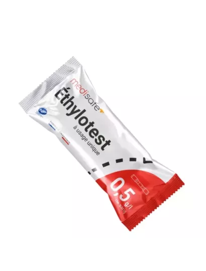 Ethylotest chimique Medisafe 0,5 g jetable avec ballon