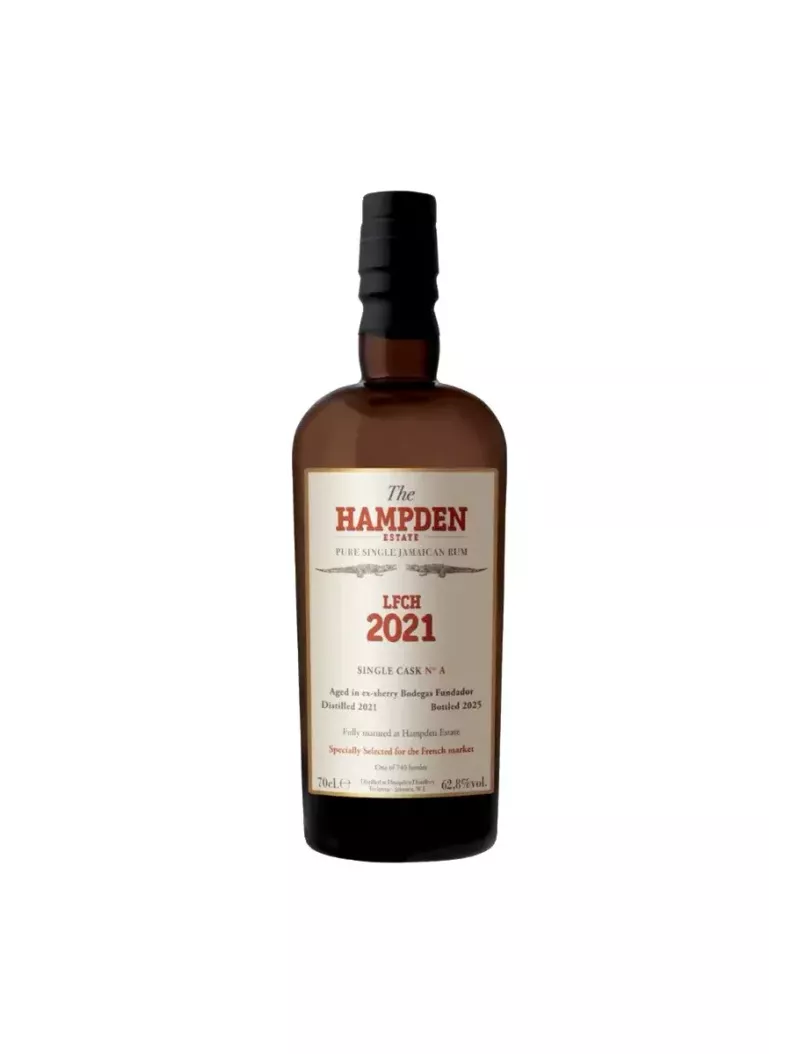 Rhum HAMPDEN 2021 LFCH Fundador Single Cask A 62.8% | MonWhisky.fr