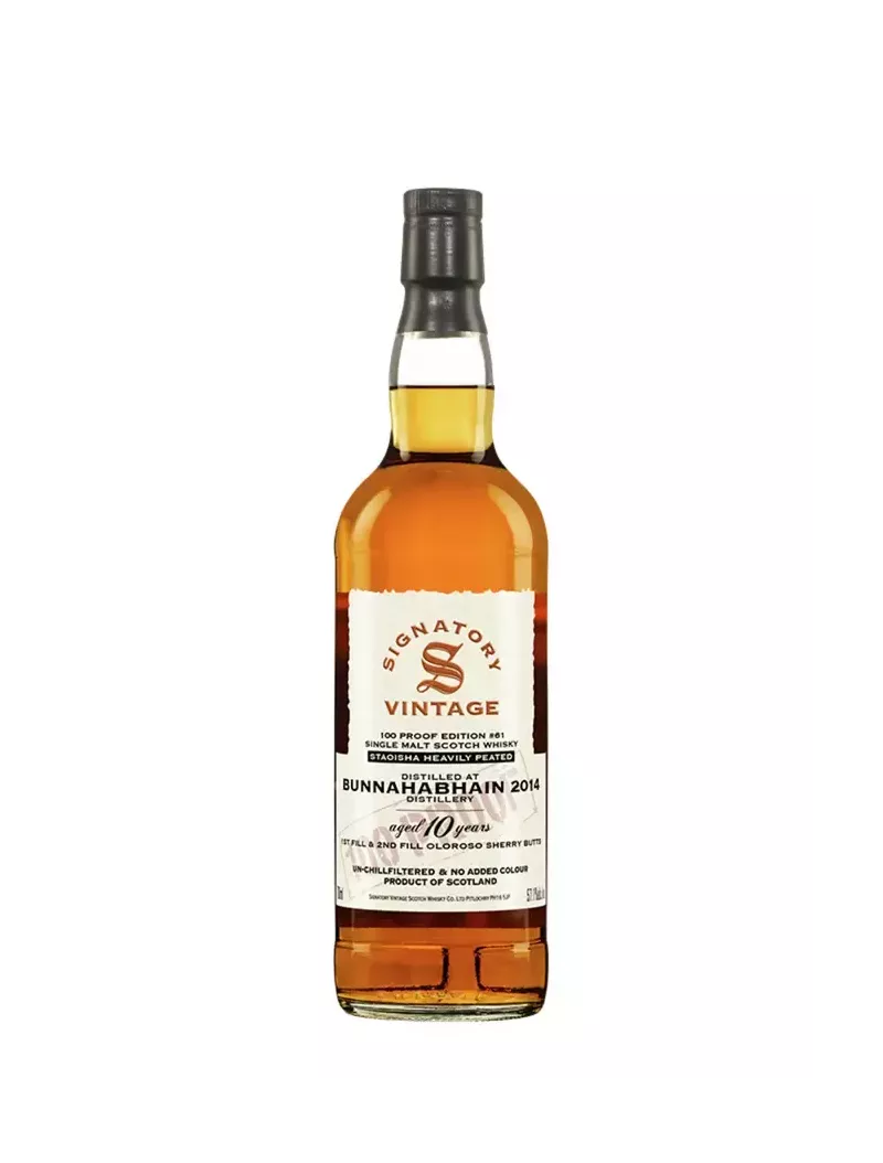 BUNNAHABHAIN STATOISHA 10 ans 2014 100 Proof #61 - Signatory Vintage
