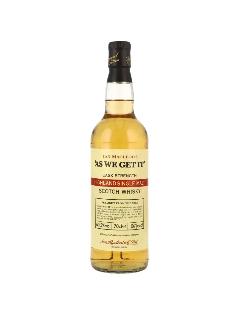 AS WE GET IT Cask Strength Highland 60.5%