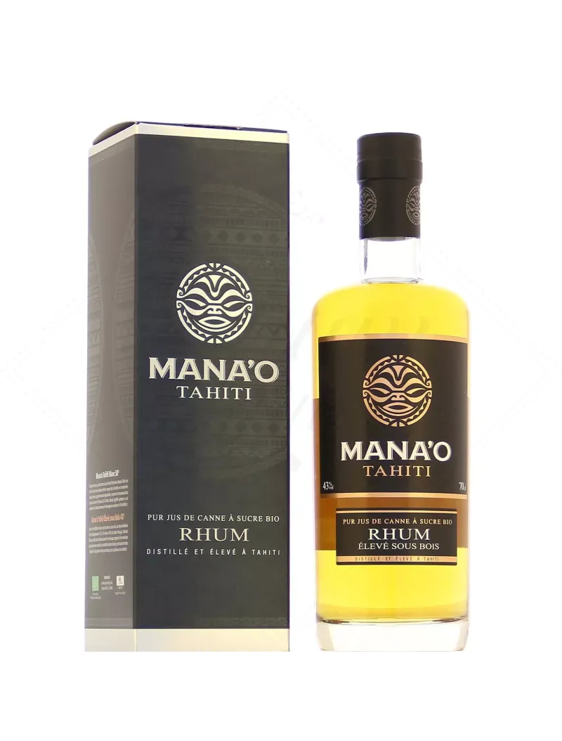Rhum Mana'o Élevé sous bois bio 43%  - Tahiti | MonWhisky.fr
