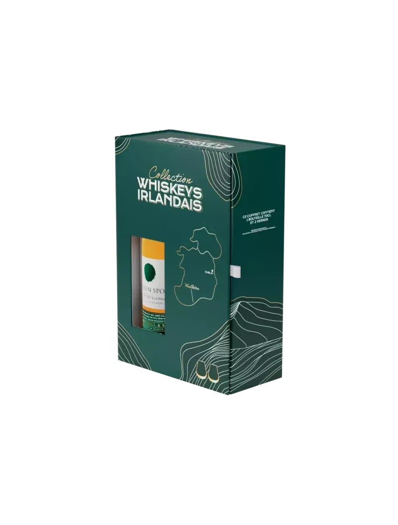 Green Spot -Coffret Single Pot Still 2 verres 40%
