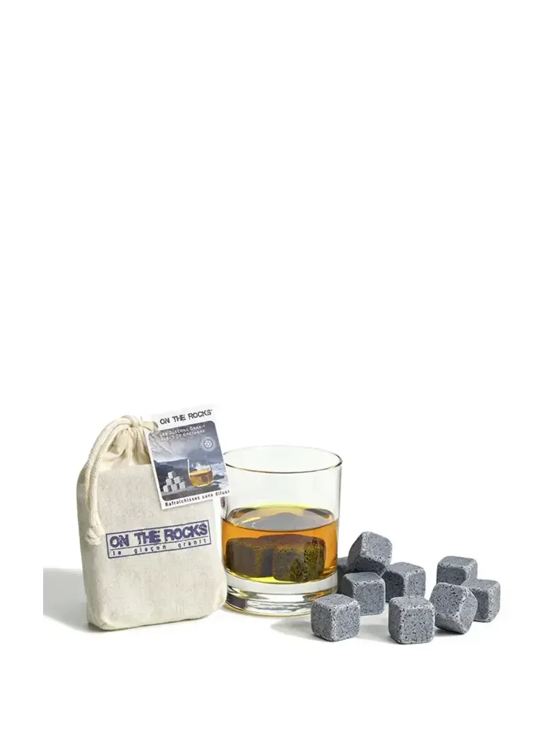 ON THE ROCKS Sachet 9 pierres à whisky
