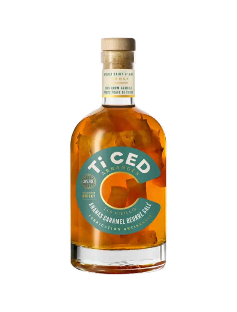 Rhum Arrangés  Ti Ced - Ananas Caramel Beurre Salé 32%