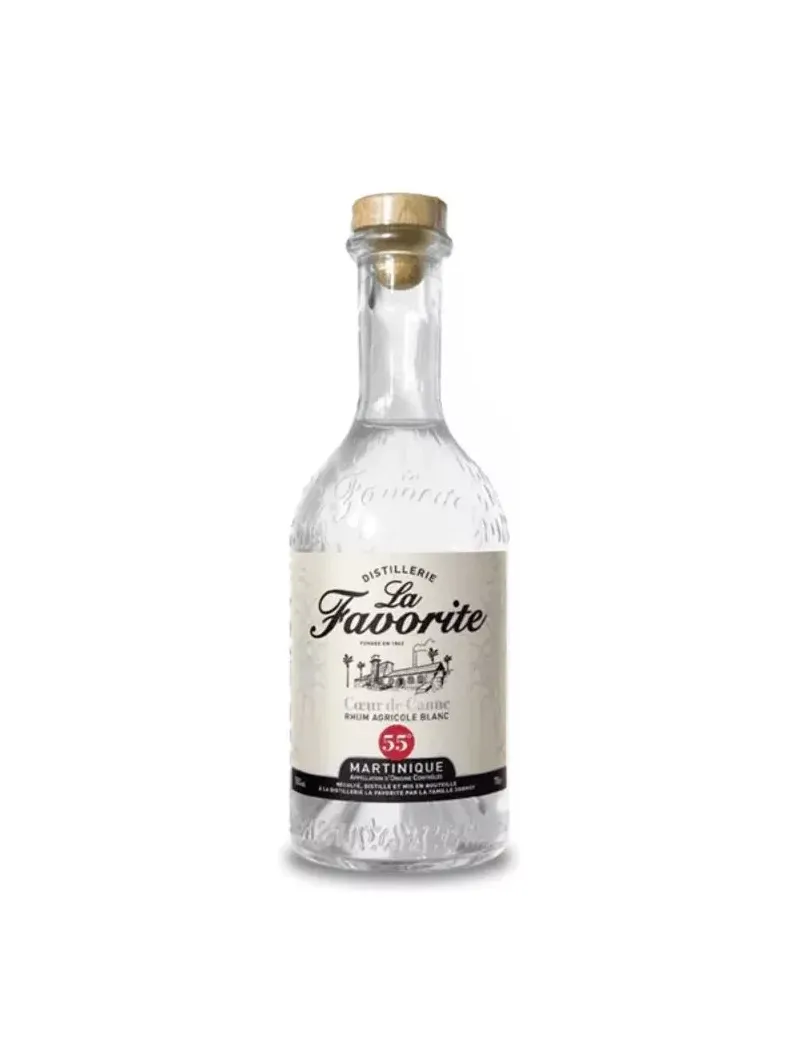 White Rum LA FAVORITE Cœur de canne Blanc 55% - MonWhisky
