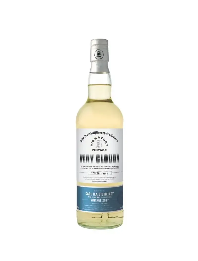 Caol Ila 9 Year Old 2017 Very Cloudy Refill Hogsheads Signatory Vintage 40%