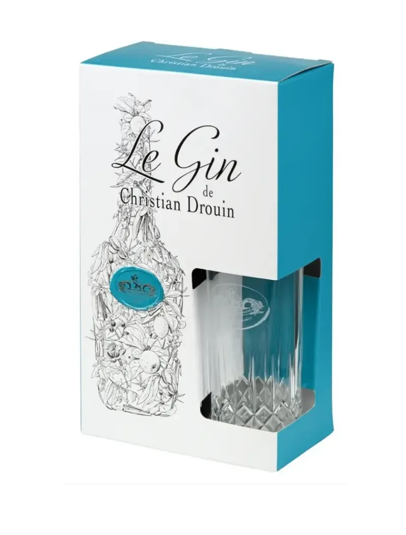 CHRISTIAN DROUIN Le Gin Coffret 1 Verre 42% | MonWhisky.fr