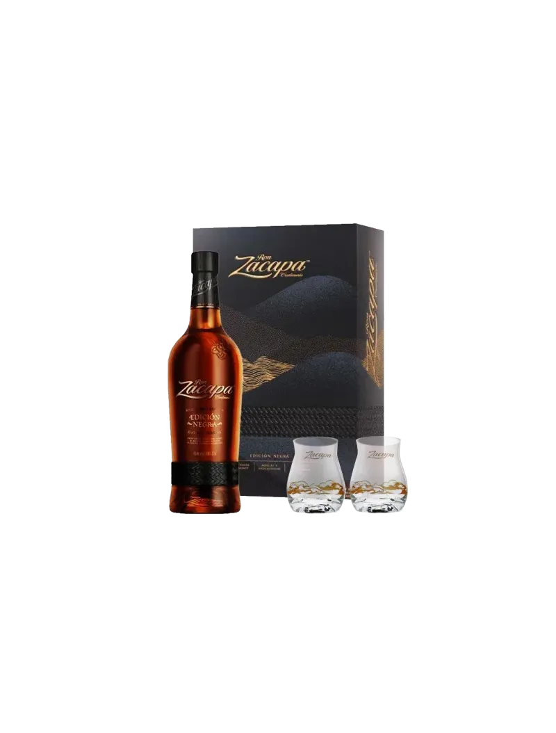 Zacapa Edicion Negra 43% - coffret 2 verres